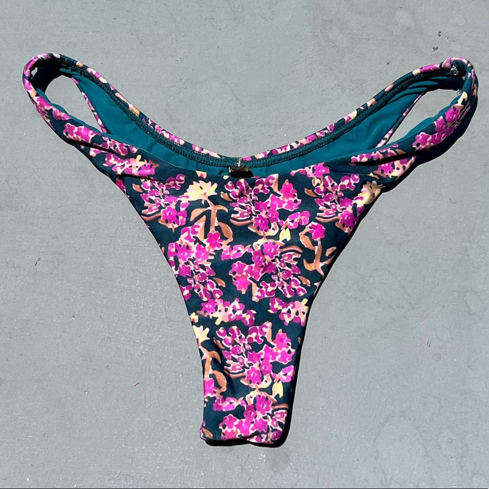 VIX Paula Hermanny floral cheeky bikini bottom S